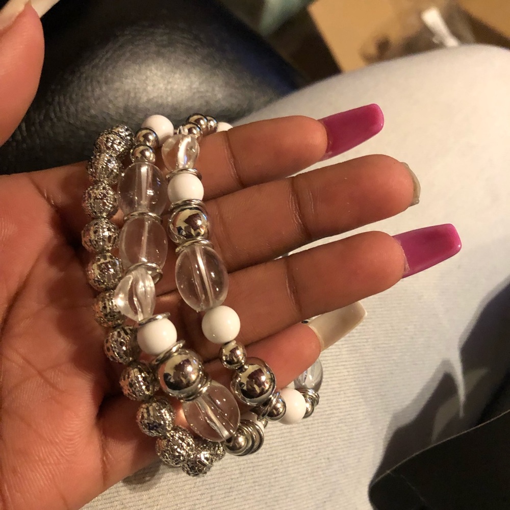 White bracelet